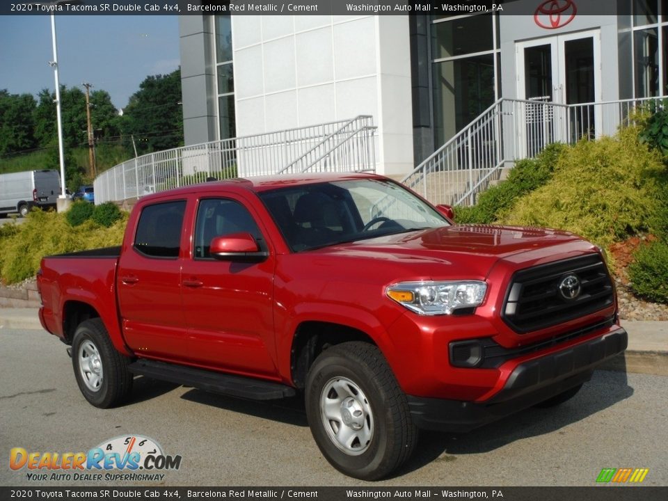 Front 3/4 View of 2020 Toyota Tacoma SR Double Cab 4x4 Photo #1