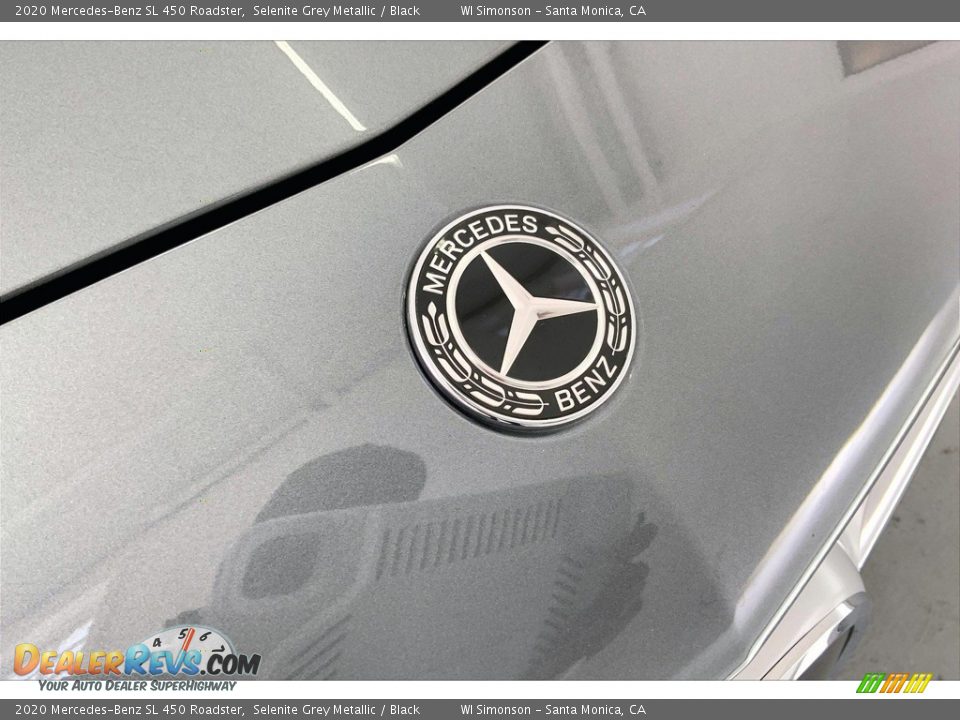 2020 Mercedes-Benz SL 450 Roadster Selenite Grey Metallic / Black Photo #30