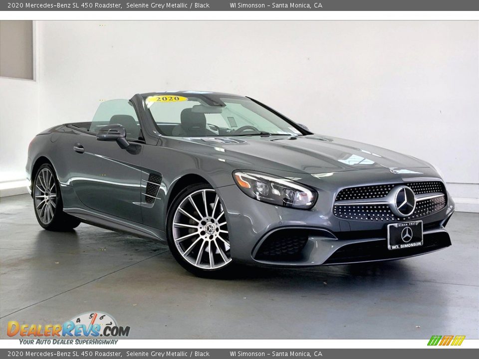 2020 Mercedes-Benz SL 450 Roadster Selenite Grey Metallic / Black Photo #34