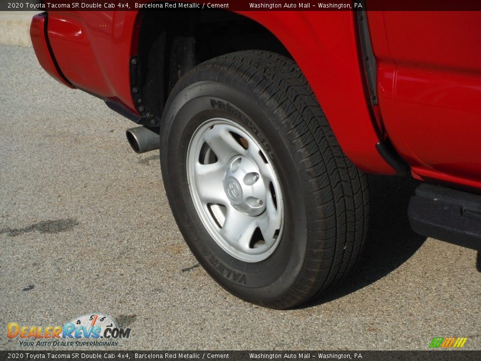 2020 Toyota Tacoma SR Double Cab 4x4 Barcelona Red Metallic / Cement Photo #10