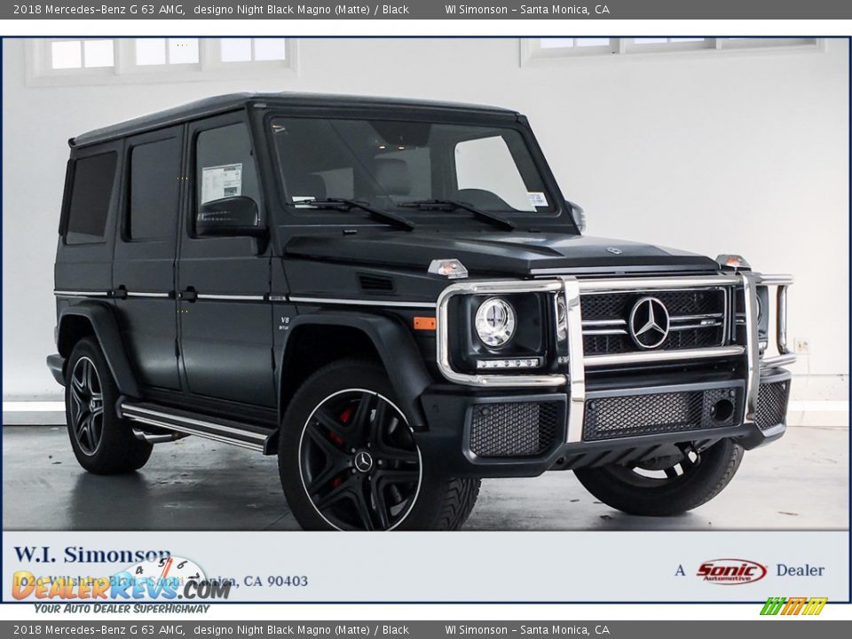 2018 Mercedes-Benz G 63 AMG designo Night Black Magno (Matte) / Black Photo #1