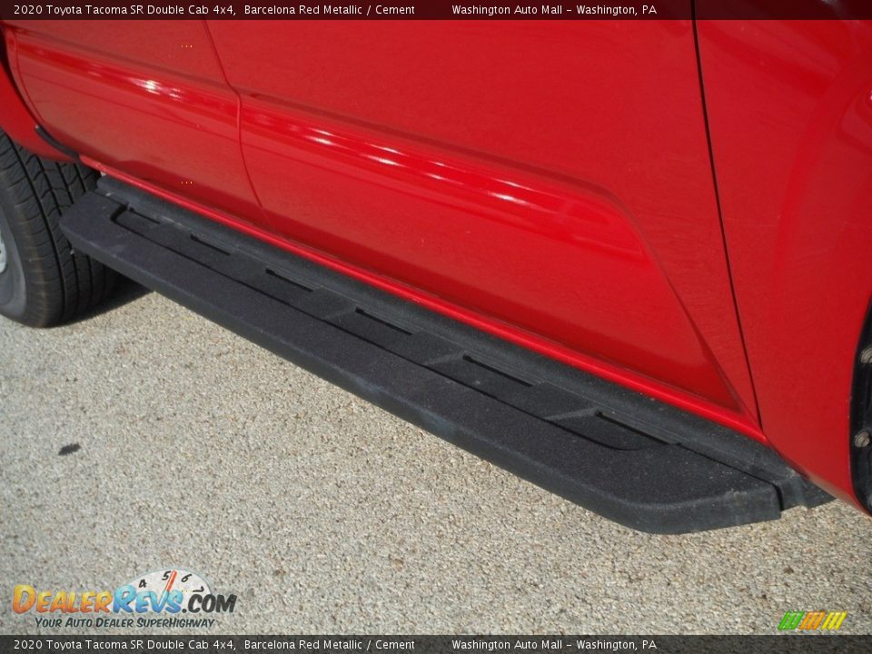 2020 Toyota Tacoma SR Double Cab 4x4 Barcelona Red Metallic / Cement Photo #11