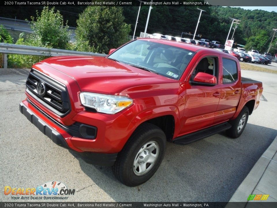 2020 Toyota Tacoma SR Double Cab 4x4 Barcelona Red Metallic / Cement Photo #13