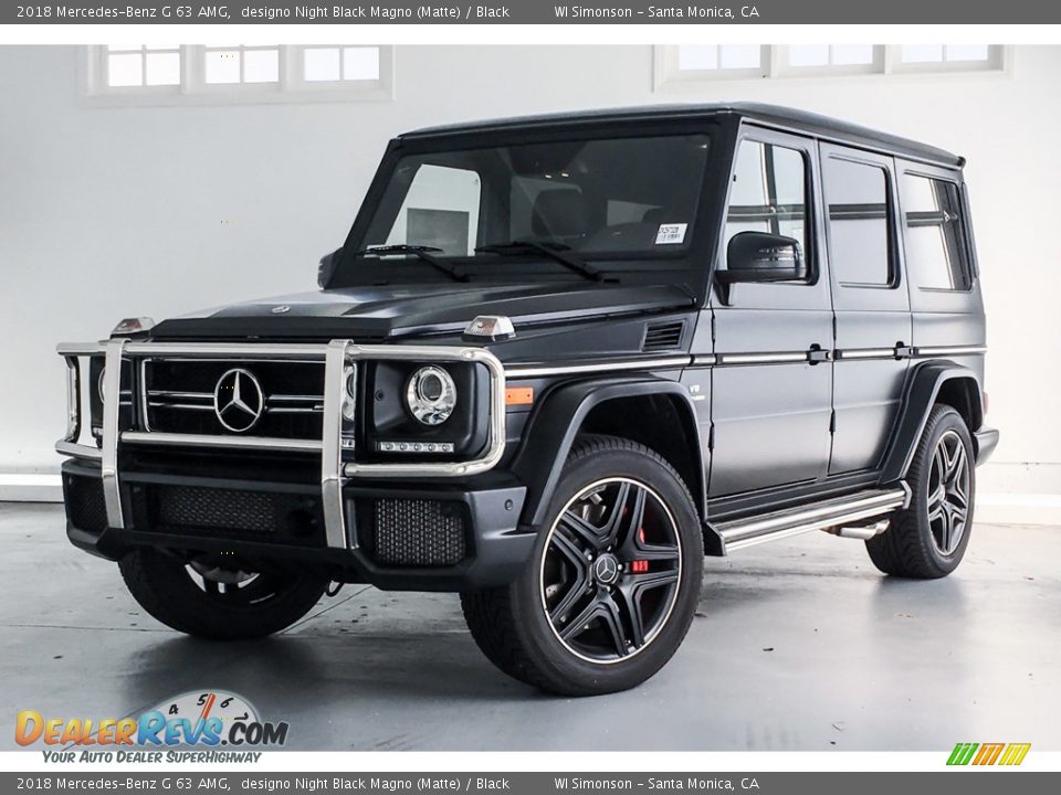 2018 Mercedes-Benz G 63 AMG designo Night Black Magno (Matte) / Black Photo #5