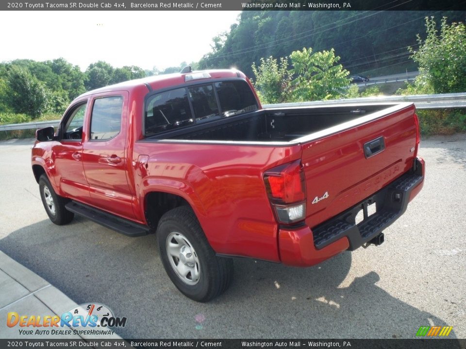 2020 Toyota Tacoma SR Double Cab 4x4 Barcelona Red Metallic / Cement Photo #15