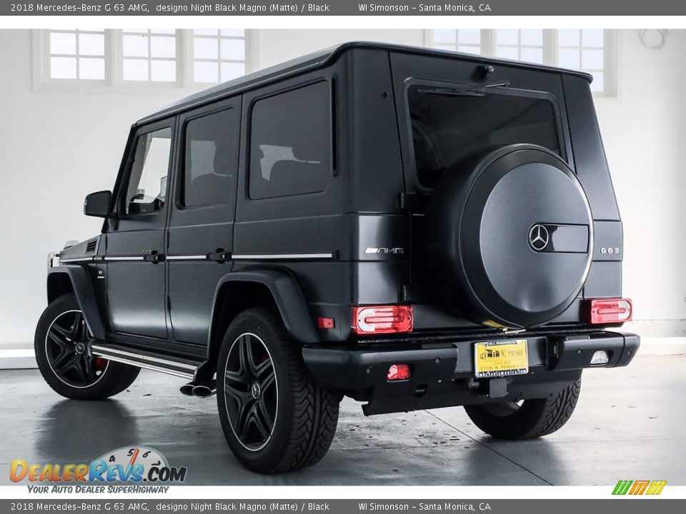 2018 Mercedes-Benz G 63 AMG designo Night Black Magno (Matte) / Black Photo #8