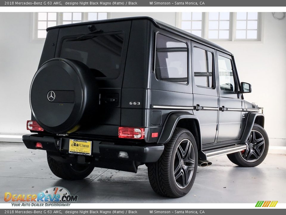 2018 Mercedes-Benz G 63 AMG designo Night Black Magno (Matte) / Black Photo #9