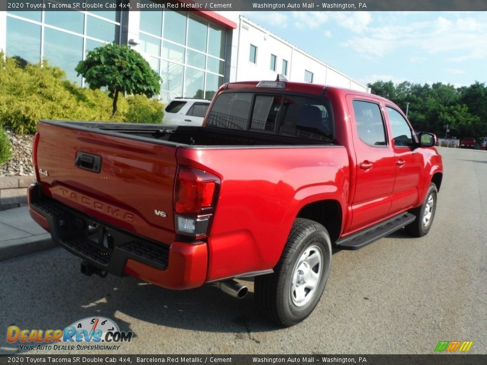 2020 Toyota Tacoma SR Double Cab 4x4 Barcelona Red Metallic / Cement Photo #19