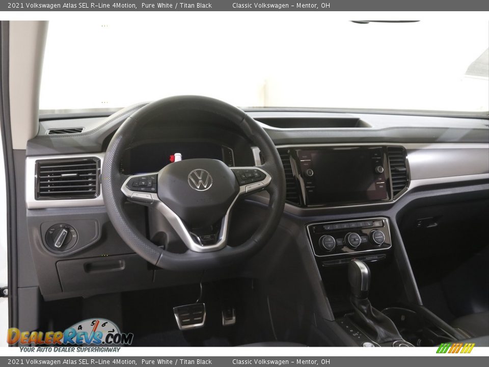 2021 Volkswagen Atlas SEL R-Line 4Motion Pure White / Titan Black Photo #6