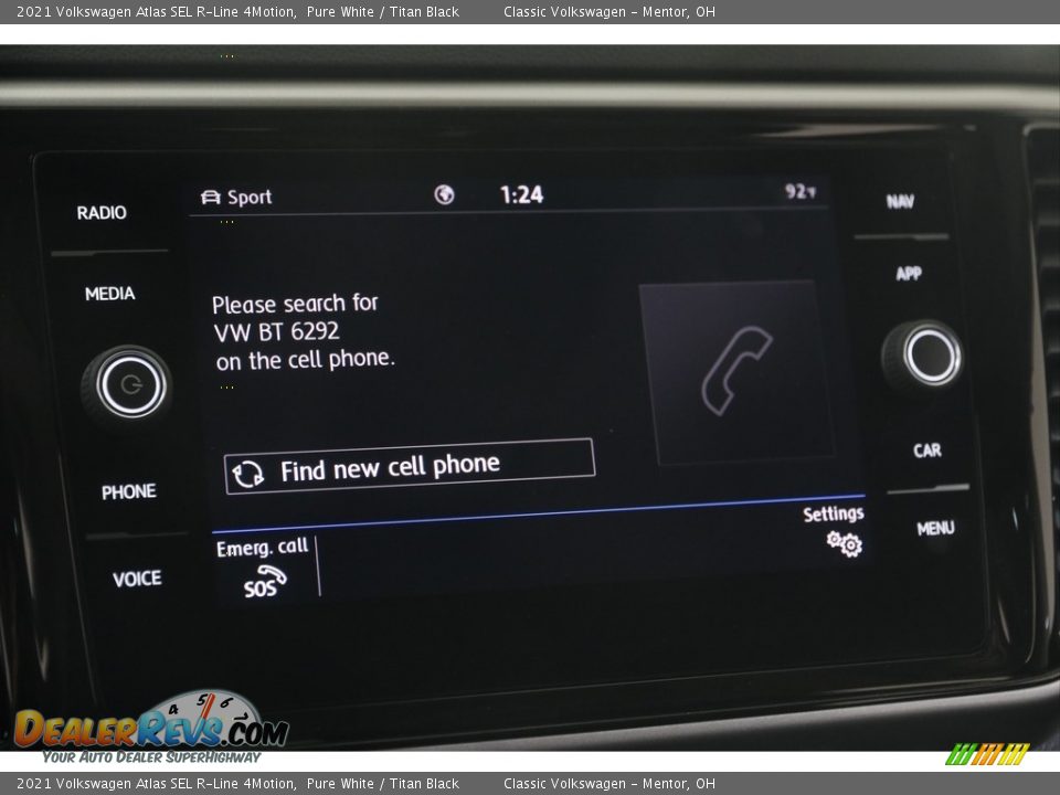 2021 Volkswagen Atlas SEL R-Line 4Motion Pure White / Titan Black Photo #10