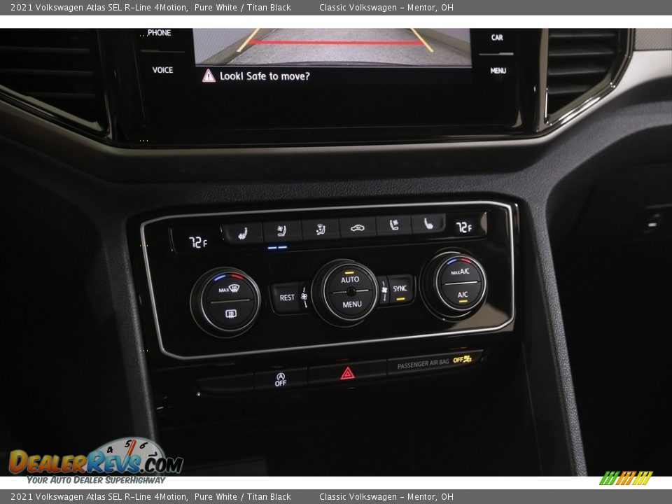 2021 Volkswagen Atlas SEL R-Line 4Motion Pure White / Titan Black Photo #12