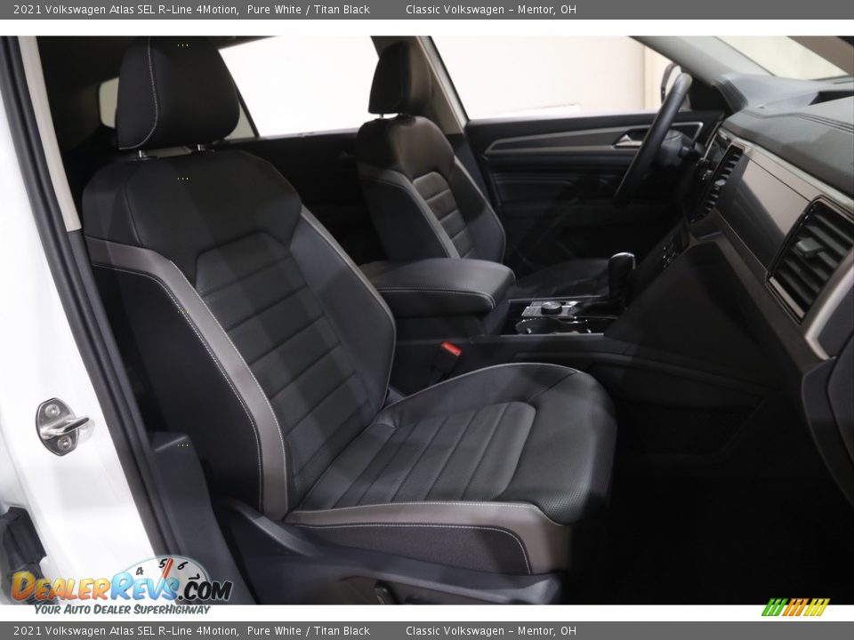 2021 Volkswagen Atlas SEL R-Line 4Motion Pure White / Titan Black Photo #14