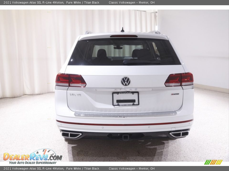 2021 Volkswagen Atlas SEL R-Line 4Motion Pure White / Titan Black Photo #18