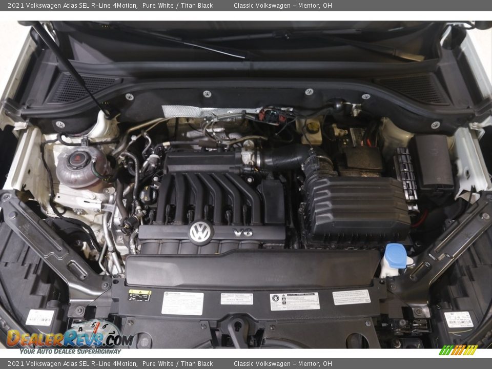 2021 Volkswagen Atlas SEL R-Line 4Motion Pure White / Titan Black Photo #19