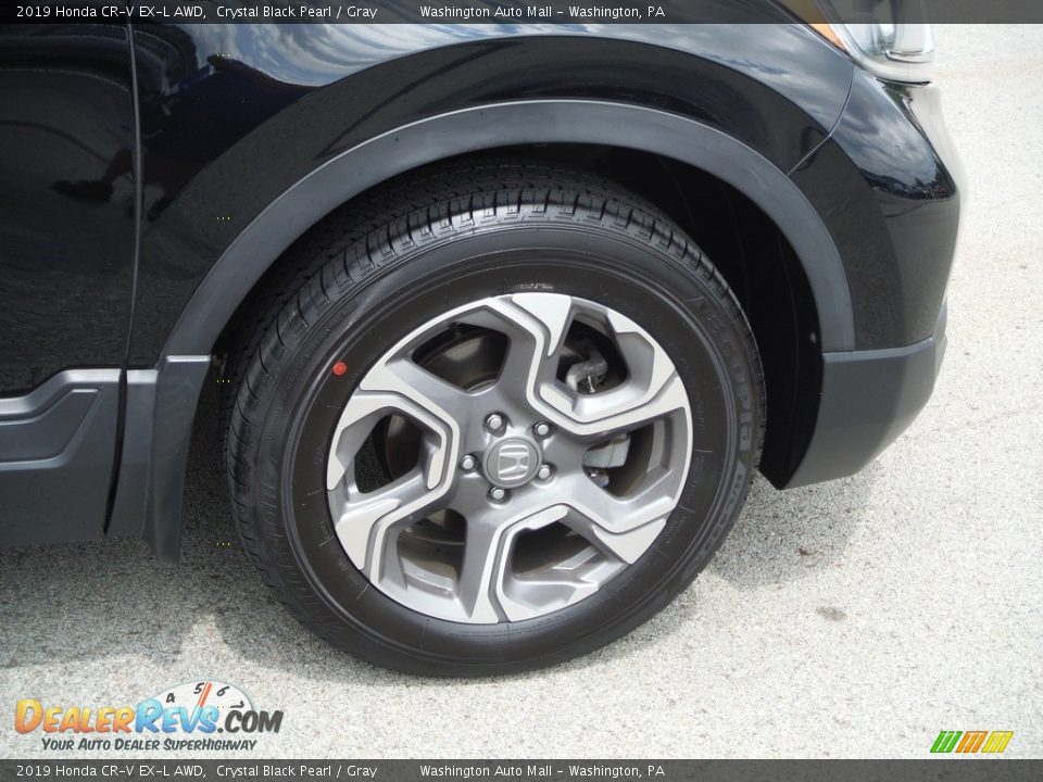 2019 Honda CR-V EX-L AWD Crystal Black Pearl / Gray Photo #4