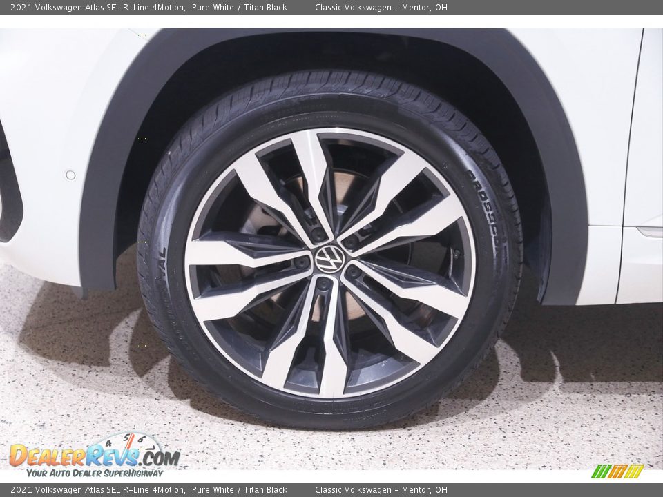 2021 Volkswagen Atlas SEL R-Line 4Motion Pure White / Titan Black Photo #20