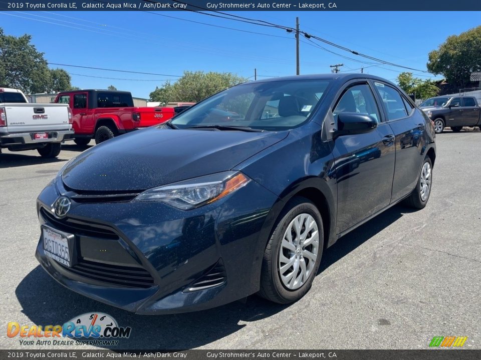 2019 Toyota Corolla LE Galactic Aqua Mica / Ash/Dark Gray Photo #1