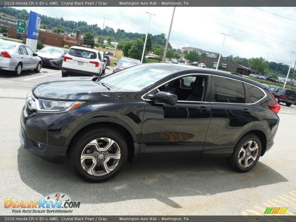 2019 Honda CR-V EX-L AWD Crystal Black Pearl / Gray Photo #7