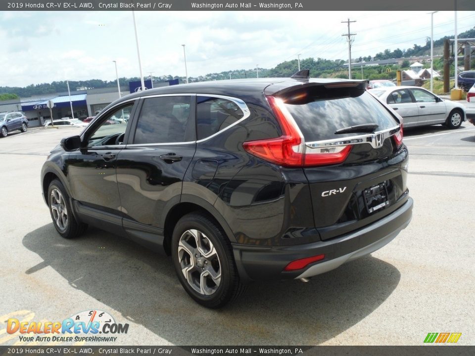 2019 Honda CR-V EX-L AWD Crystal Black Pearl / Gray Photo #8