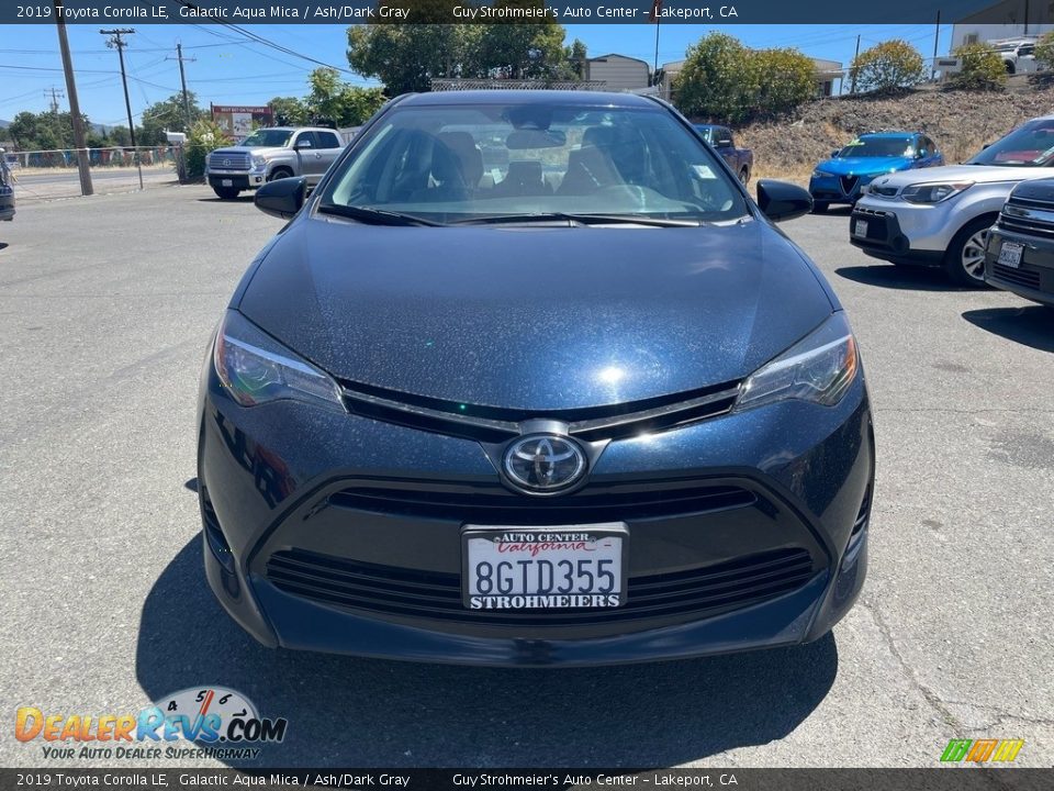 2019 Toyota Corolla LE Galactic Aqua Mica / Ash/Dark Gray Photo #2