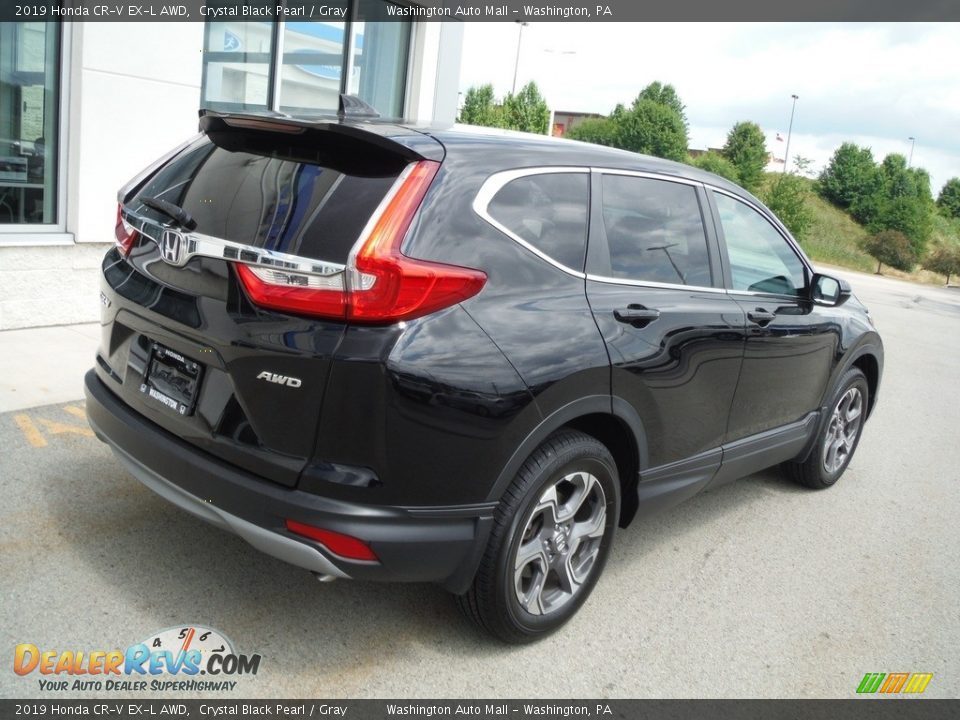 2019 Honda CR-V EX-L AWD Crystal Black Pearl / Gray Photo #10