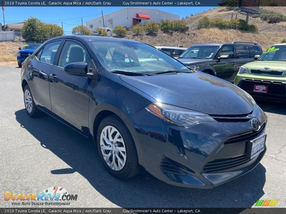 2019 Toyota Corolla LE Galactic Aqua Mica / Ash/Dark Gray Photo #3