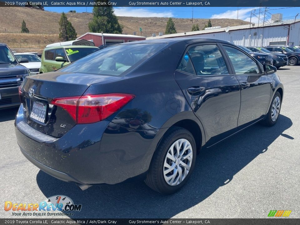 2019 Toyota Corolla LE Galactic Aqua Mica / Ash/Dark Gray Photo #5