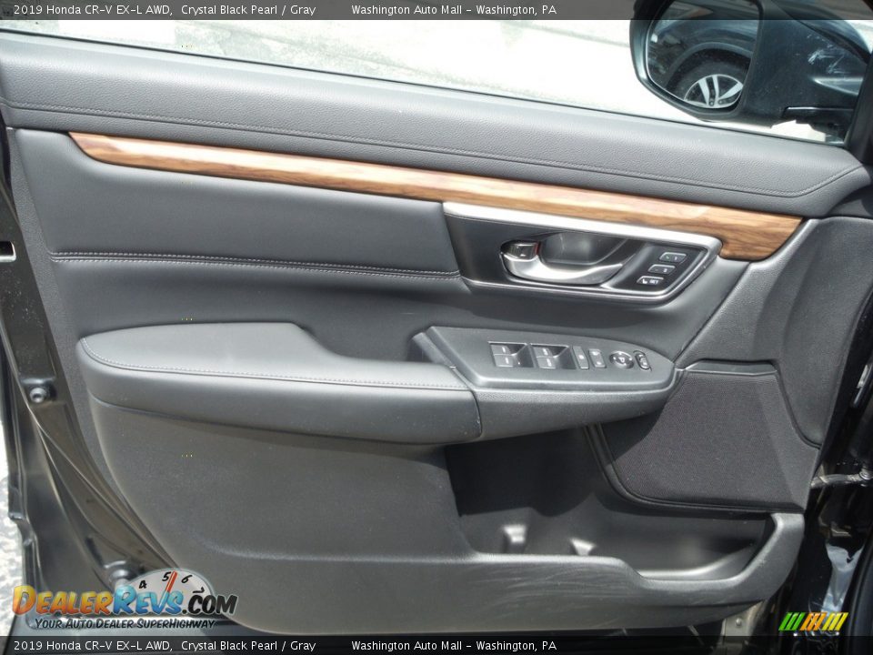 2019 Honda CR-V EX-L AWD Crystal Black Pearl / Gray Photo #14
