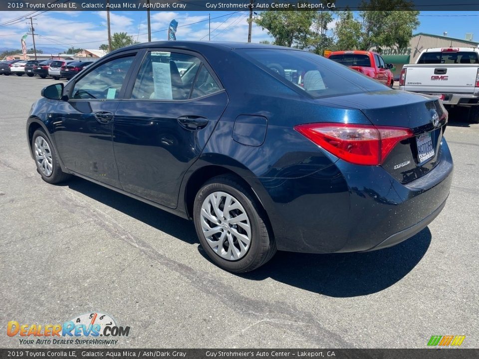 2019 Toyota Corolla LE Galactic Aqua Mica / Ash/Dark Gray Photo #6