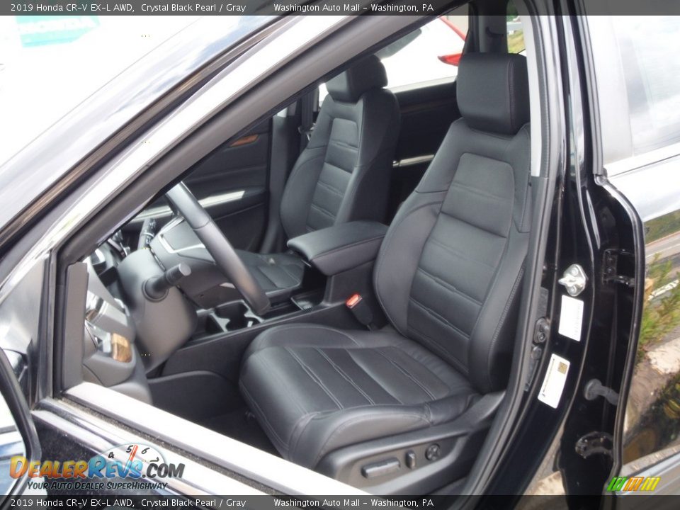 2019 Honda CR-V EX-L AWD Crystal Black Pearl / Gray Photo #16