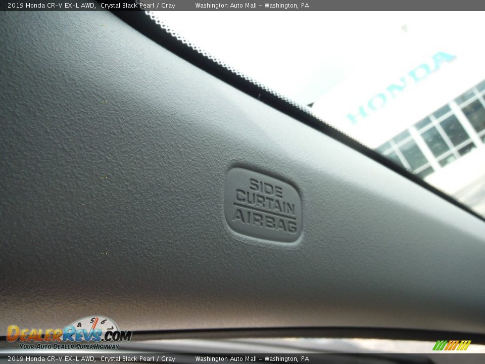 2019 Honda CR-V EX-L AWD Crystal Black Pearl / Gray Photo #19