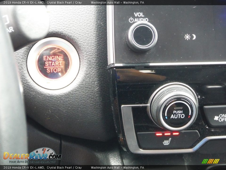 2019 Honda CR-V EX-L AWD Crystal Black Pearl / Gray Photo #22