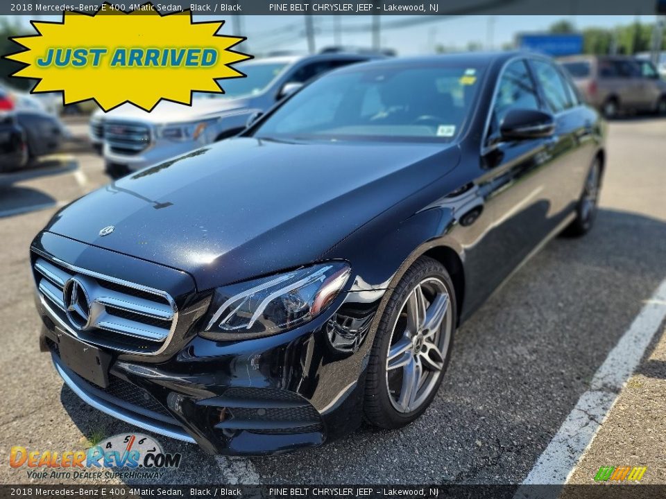 2018 Mercedes-Benz E 400 4Matic Sedan Black / Black Photo #1