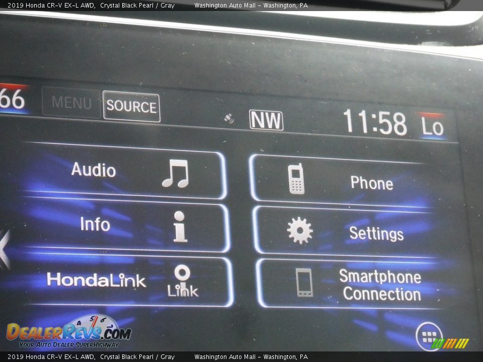 2019 Honda CR-V EX-L AWD Crystal Black Pearl / Gray Photo #23