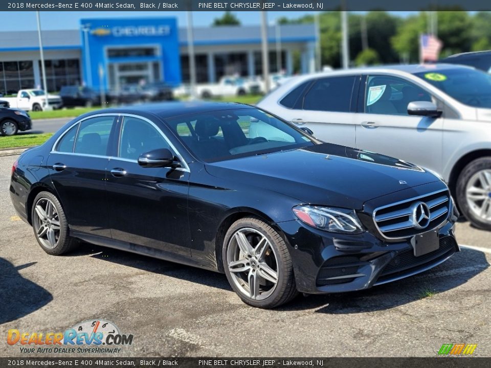 2018 Mercedes-Benz E 400 4Matic Sedan Black / Black Photo #2