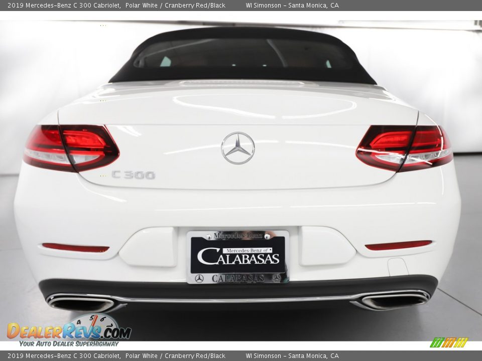 2019 Mercedes-Benz C 300 Cabriolet Polar White / Cranberry Red/Black Photo #7