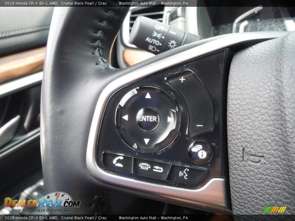 2019 Honda CR-V EX-L AWD Crystal Black Pearl / Gray Photo #27