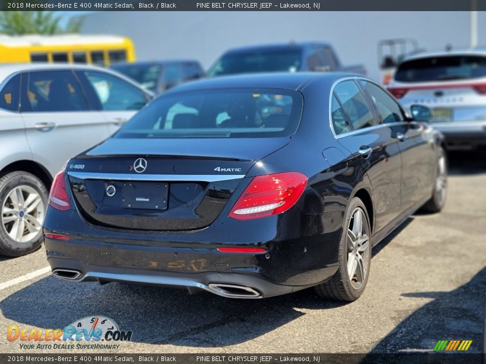 2018 Mercedes-Benz E 400 4Matic Sedan Black / Black Photo #6