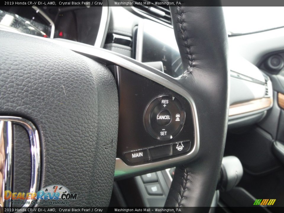 2019 Honda CR-V EX-L AWD Crystal Black Pearl / Gray Photo #28