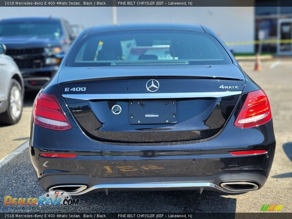 2018 Mercedes-Benz E 400 4Matic Sedan Black / Black Photo #7