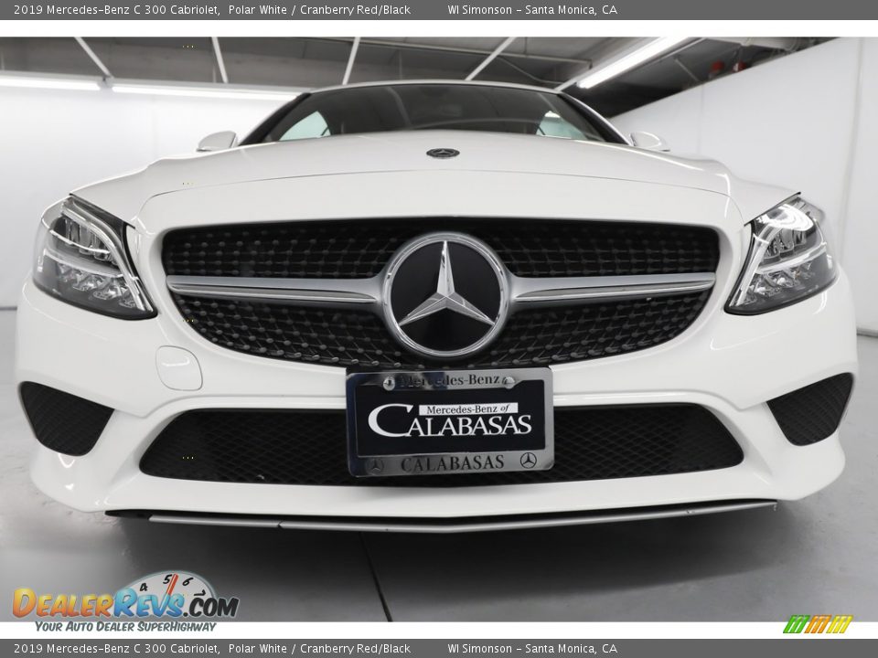 2019 Mercedes-Benz C 300 Cabriolet Polar White / Cranberry Red/Black Photo #16