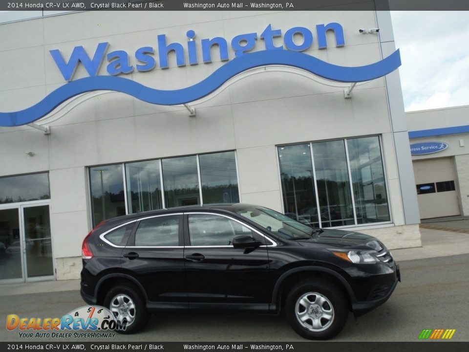 2014 Honda CR-V LX AWD Crystal Black Pearl / Black Photo #2