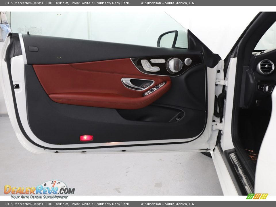 2019 Mercedes-Benz C 300 Cabriolet Polar White / Cranberry Red/Black Photo #20