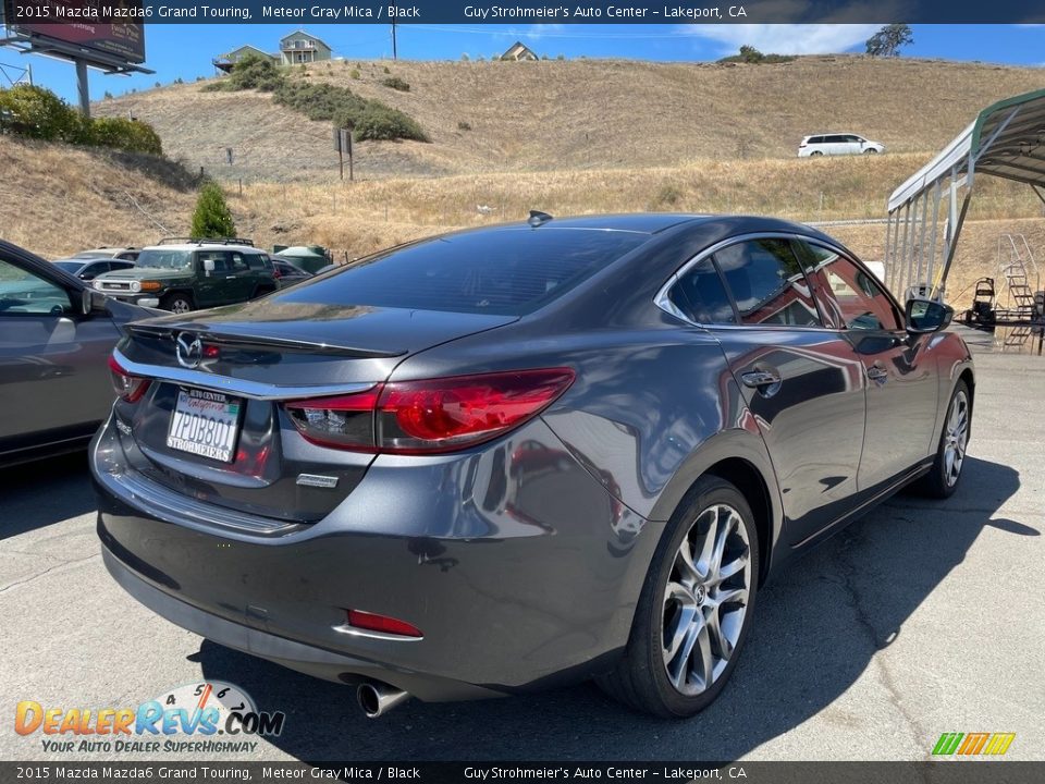 2015 Mazda Mazda6 Grand Touring Meteor Gray Mica / Black Photo #5