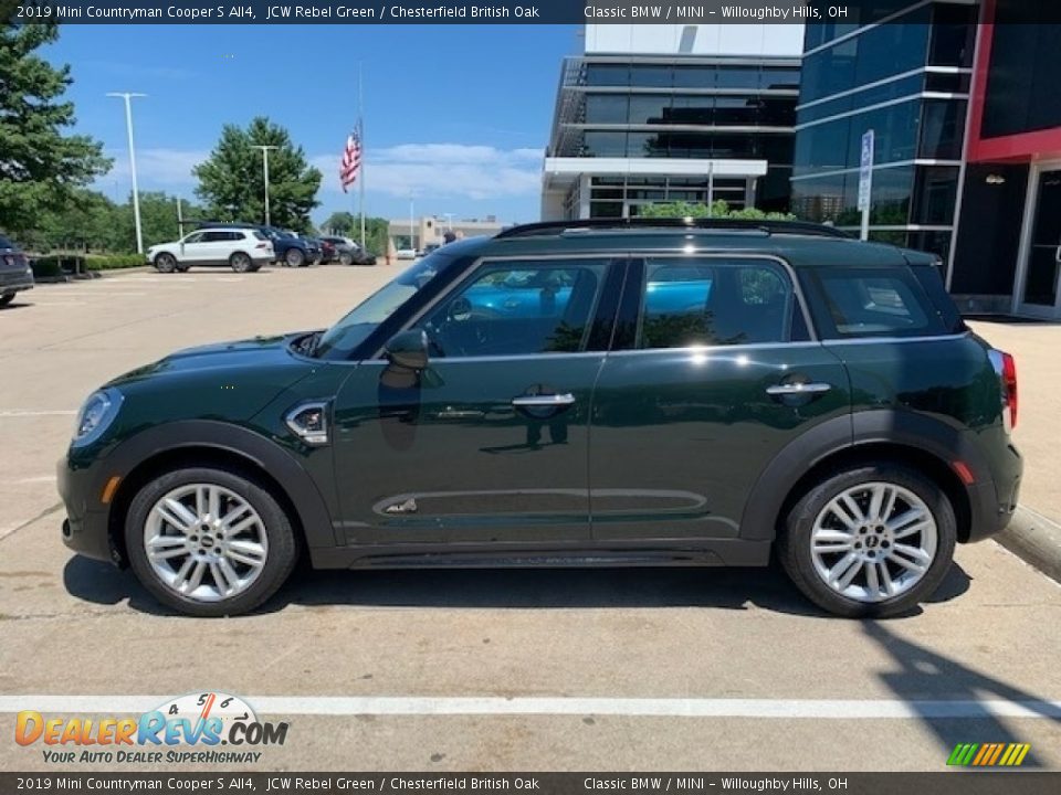 2019 Mini Countryman Cooper S All4 JCW Rebel Green / Chesterfield British Oak Photo #2