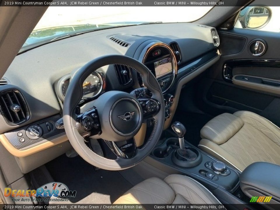 2019 Mini Countryman Cooper S All4 JCW Rebel Green / Chesterfield British Oak Photo #3