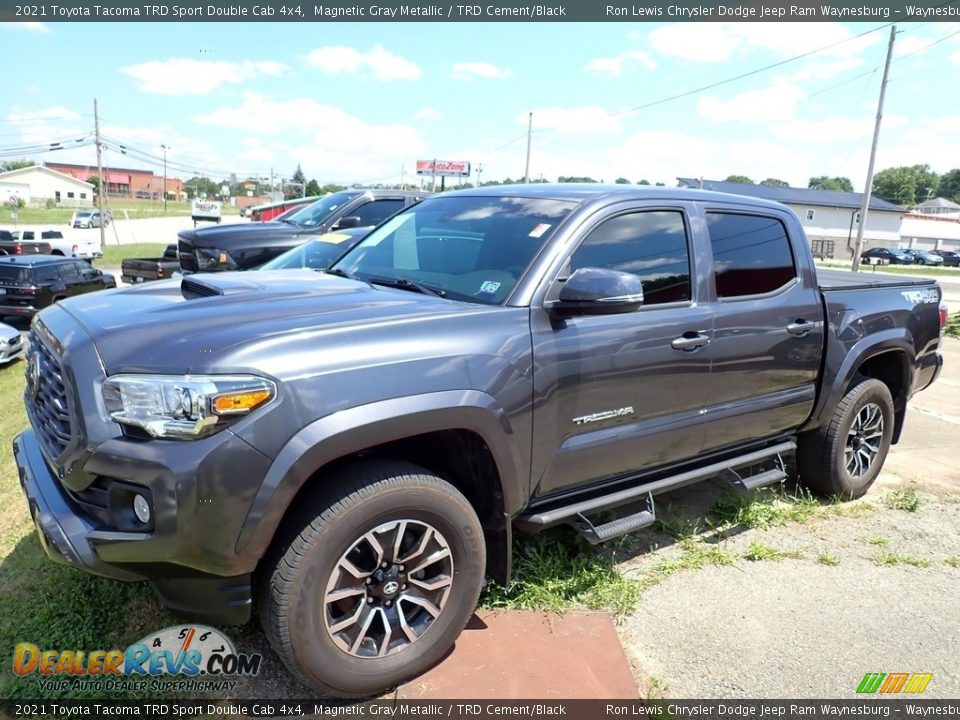 2021 Toyota Tacoma TRD Sport Double Cab 4x4 Magnetic Gray Metallic / TRD Cement/Black Photo #1