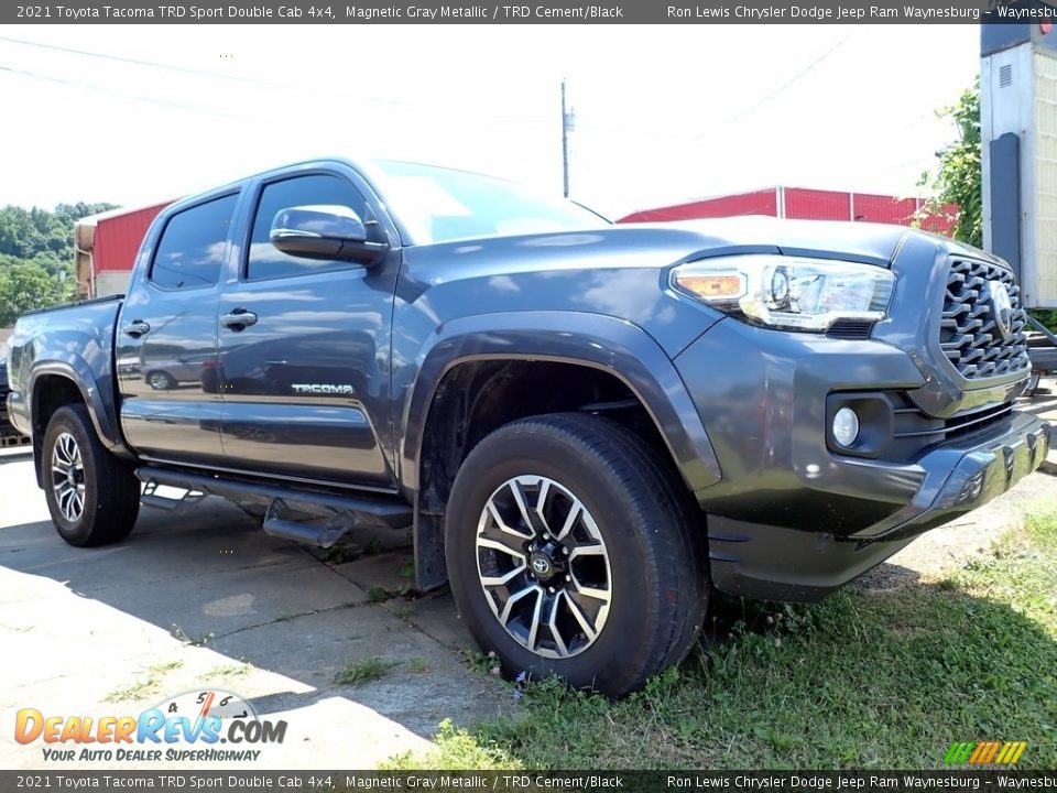 2021 Toyota Tacoma TRD Sport Double Cab 4x4 Magnetic Gray Metallic / TRD Cement/Black Photo #4