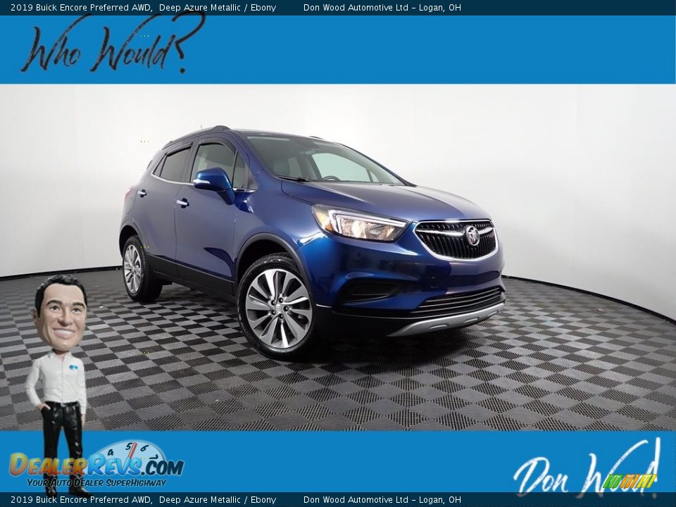 2019 Buick Encore Preferred AWD Deep Azure Metallic / Ebony Photo #1