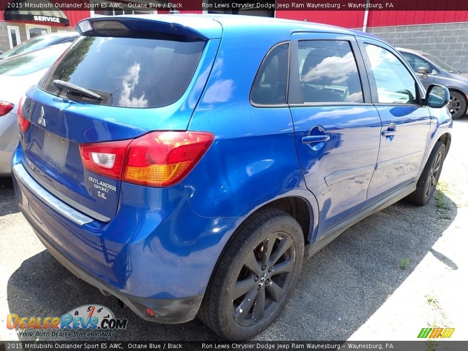 2015 Mitsubishi Outlander Sport ES AWC Octane Blue / Black Photo #3